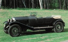 1928/29 Bentley 4½ Litre LeMans Tourer Vintage Car Postcard Vermont 1983 picture