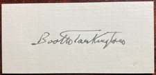 BOOTH TARKINGTON-*Autographed Signature*-Novelist-Dramatist-Pulitzer Prize picture