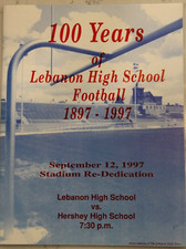 100 Years of Lebanon High School Football 1897-1997 Program. Lebanon, PA picture