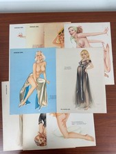 Vintage 1970s Vargas Girl Pin-Up Art Lot 17 Pages Alberto Vargas Playboy Inserts picture