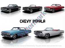 Chevy Impala Collage  Metal Sign 9