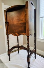 Antique Cushman Copper Lined Humidor Cabinet Early 20th Century Smoking Table  picture