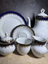 15 Pc Winterling Bavaria Cobalt Gold Tea Coffee Set Service for 4 - EXQUISITE. picture