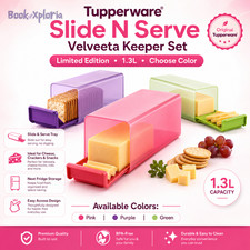 Tupperware Slide N Serve Velveeta Keeper 1.3L Limited Edition Choose Color picture