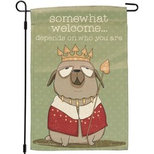 Primitives by Kathy Decorative Double-Sided Garden Flag - Somewhat Welcome picture