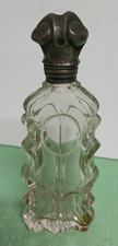 Antique Scent Perfume Bottle with Silver Lid picture