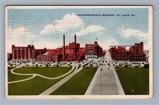 Anheuser-Busch Brewery St Louis MO Postcard 1915 Postmark World's Largest picture
