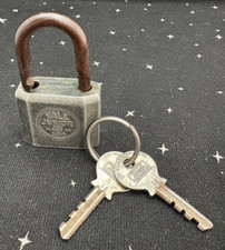 VTG Yale Junior Metal Padlock W 2 Keys 3