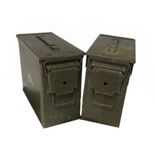 Tall 50 Cal Ammo Can Grade 2 US Military Surplus - 2 Pack picture