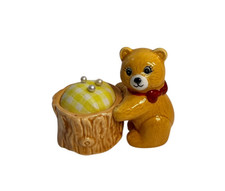 Vintage NOS Lefton 05795 Bear Pin Cushion picture