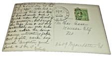 SEPTEMBER 1935 CB&Q CHICAGO BURLINGTON & QUINCY LINCOLN & BILLINGS RPO POST CARD picture