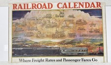 Pullman Progress Railroad Calendar Where Freight Rates and Passenger Fares Go picture