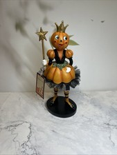 Vintage Halloween Pumpkin Princess Figurine HallowHome Queen Statue Decoration12 picture