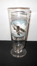 WW2 German Luftwaffe 3./Fernaufklärungsgruppe 13 - CHRISTMAS 1938 BEER GLASS picture