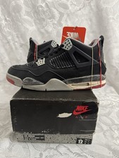 VINTAGE 1989 1988 AIR JORDAN 4 IV 11 ORIGINAL BLACK CEMENT GREY RED OG FIRE V VI picture