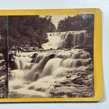 A Ramble in Wayne County Lower Falls Wallenpanpack Stereoview Card Anthony & Co picture