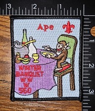 Eswau Huppeday Lodge 560 OA WWW Winter Banquet 1997 Monkey BSA Patch picture