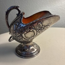 Vintage Raimond Silverplate Sugar Scuttle Etched Ornate Floral No Scoop picture