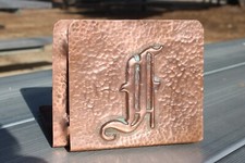 ANTIQUE ARTS & CRAFTS MISSION PERIOD HAMMERED COPPER 