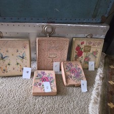 Vintage Greeting Cards Lot of 59 floral Butterfly Pansy Mid Century Boxes Envelo picture