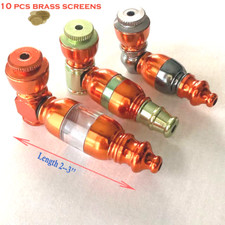 Inhale 3 PCS aluminum anodized metal tobacco smoking pipe w 10 brass screen picture