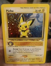 Pichu Holo - Pokémon TCG Vintage Rare 12/111 Neo Genesis - Holo Swirl 💎 NM 2000 picture