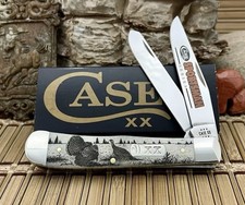 Case XX USA Natural Bone TURKEY Sportsman Series 81221 Trapper Pocket Knife picture