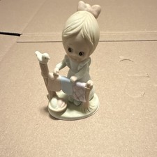 Lefton Porcelain Figurine Girl Be My Pet picture
