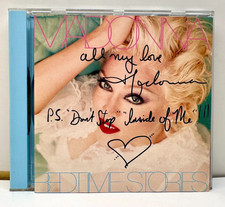 1994 Madonna Bedtime Stories CD Signed Inscription/Song Titles AVS 98 picture