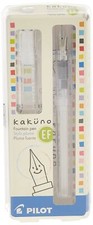Pilot Kakuno Fountain Pen Extra Fine Nib Clear Barrel Black Ink Pack of 1 picture