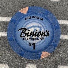 🎰🎲$1 Binions Downtown Casino Chip Las Vegas NV House Mold🎲🎰 picture
