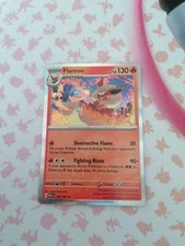 Pokemon Flareon 136/165 English 151 Mew Holo picture