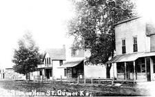 Main Street View Quincy Kansas KS - Reprint picture