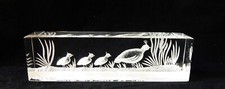 Michael Cox Signed Acrylic Carving Gambel Quail with Babies picture