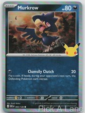 Murkrow 093/128 ME: 30th Celebration Pokemon Holo Near Mint picture