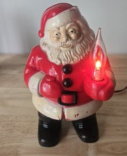 Vintage Royalite Electric Light 7” Santa Claus Blowmold (bulb not Included) picture