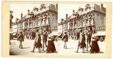 France, Troyes, Place de l'Hotel de Ville Vintage Stereo Card - Tirag picture
