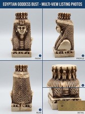 Ancient Egyptian Goddess Queen Cleopatra Isis Bust Statue picture