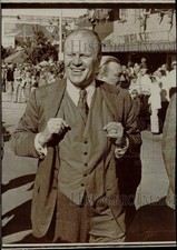 1973 Press Photo Gerald Ford at annual red flannel day parade in Cedar Springs picture
