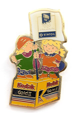 1994 Kodak Statoil Lillehammer Norway Winter Olympics Mascot Haakon Kristin Pin picture