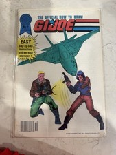 G.I.JOE OFFICIAL HOW TO DRAW #1 BLACKTHORNE 1987 (covered With Sleeve) picture