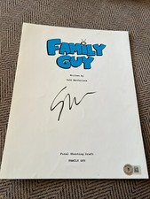 SETH MACFARLANE SIGNED AUTOGRAPH FAMILY GUY SCRIPT BECKETT BAS COA D picture