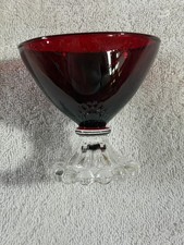 Vintage Anchor Hocking Boopie Royal Ruby Red Sherbet Glass 3 1/2