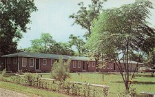 Monterey LA Louisiana Bayou Lodge Fishing Motel Horseshoe Lake Vtg Postcard 14A picture