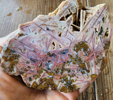 31.95 oz (906 gr) Pink Tube Agate Pair, Pink Stick Agate, Pink Agate Specimen picture