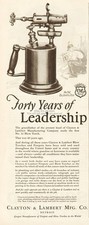 1927 Clayton & Lambert Vintage Ad No. 32 Blow Torch C&L Detroit MI 20's Ephemera picture