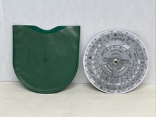 Jeppesen Model CR-3 Flight Computer Circular Slide Rule w Case picture