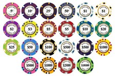 500 Monte Carlo Smooth 14 Gram Clay Poker Chips Pick Your Chips The Poker Store picture