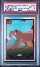 2024 Topps Chrome Disney Queen Sarabi Lion King 30th Anniversary Psa 10 picture
