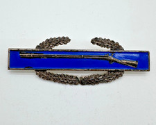 WWII Era US Army Combat Infantryman Badge CIB Sterling Blue Enamel picture